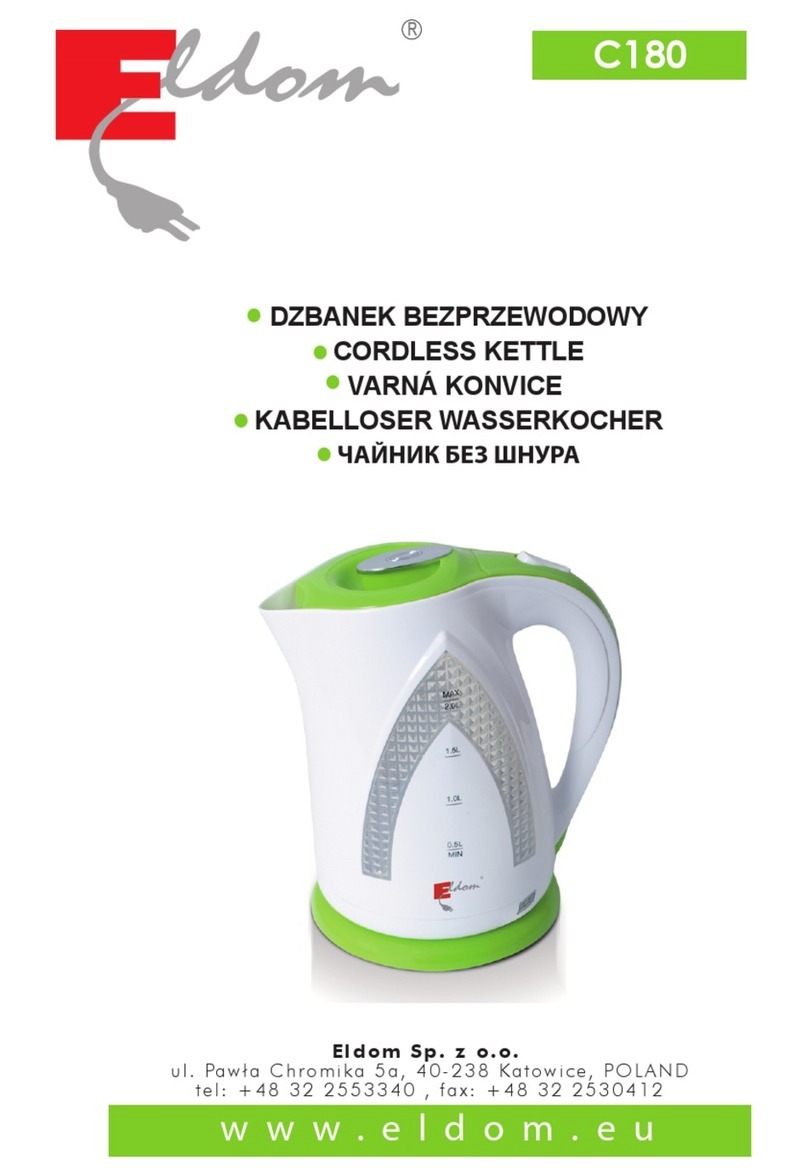 Eldom C180 User manual Eldom C180 User manual