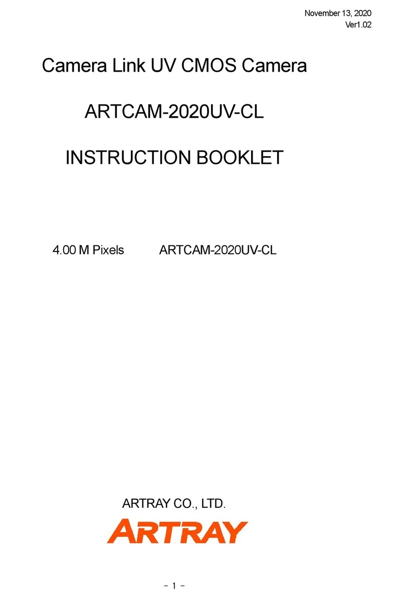 ARTRAY ARTCAM-2020UV-CL Instruction booklet