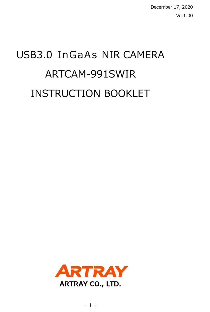 ARTRAY ARTCAM-991SWIR User manual