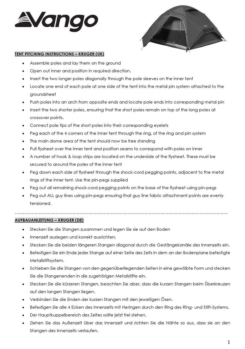 Vango KRUGER Configuration guide