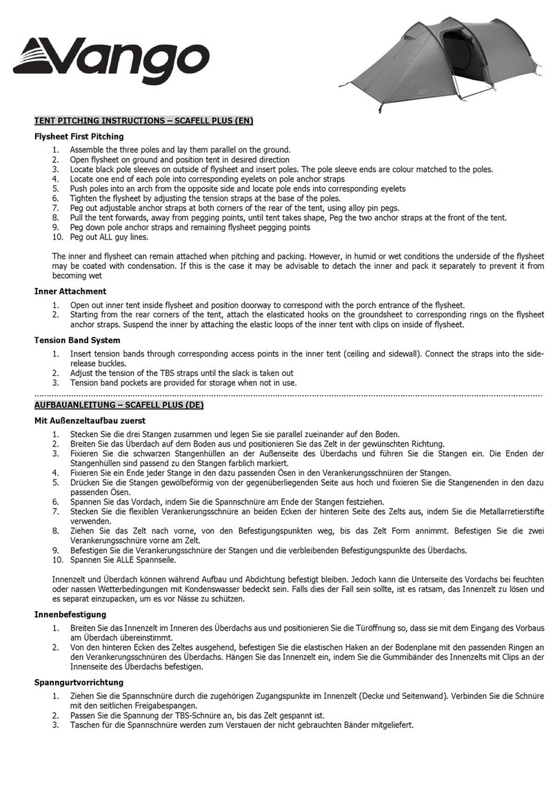 Vango SCAFELL PLUS Configuration guide