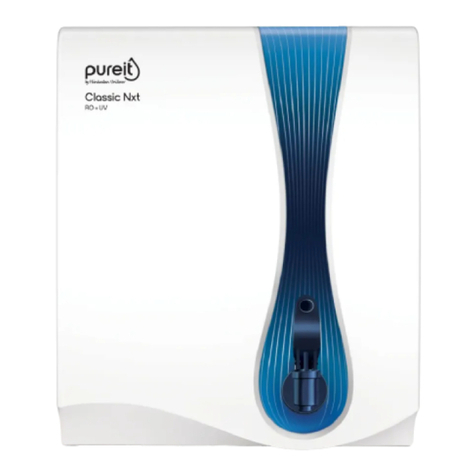 Pureit CLASSIC NXT RO+MF/UV Series User manual