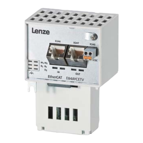 Lenze EtherCAT E84AYCET User manual Lenze EtherCAT E84AYCET User manual