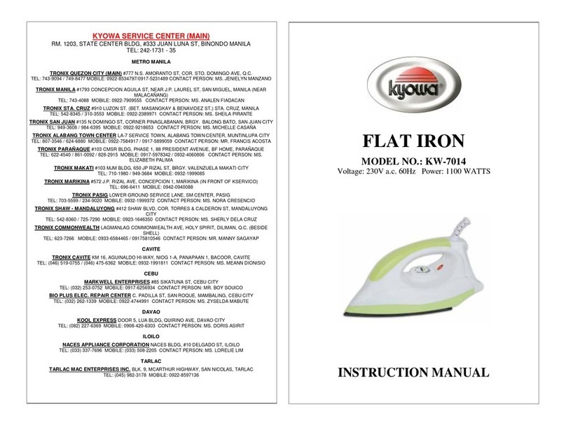 KYOWA KW-7014 instruction manual