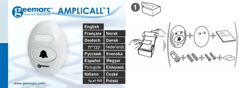 Geemarc Amplicall 1 user guide