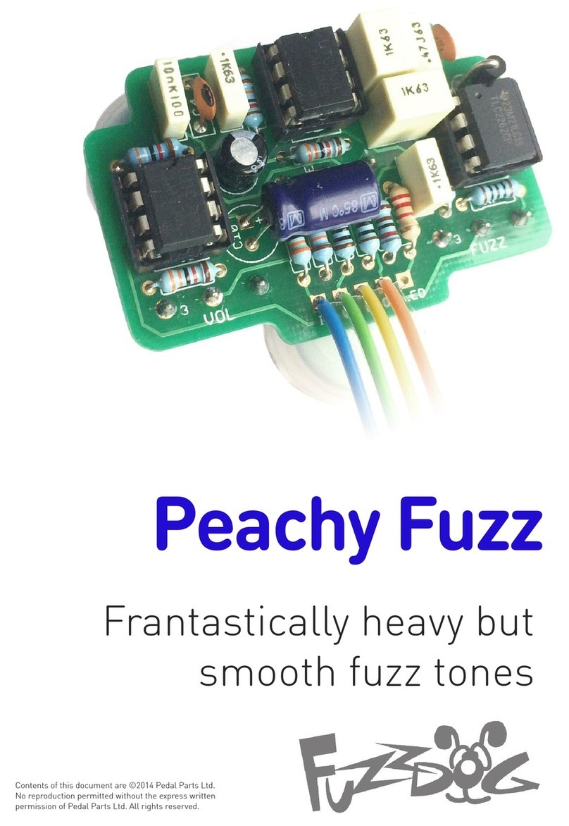 FuzzDog Peachy Fuzz User manual FuzzDog Peachy Fuzz User manual