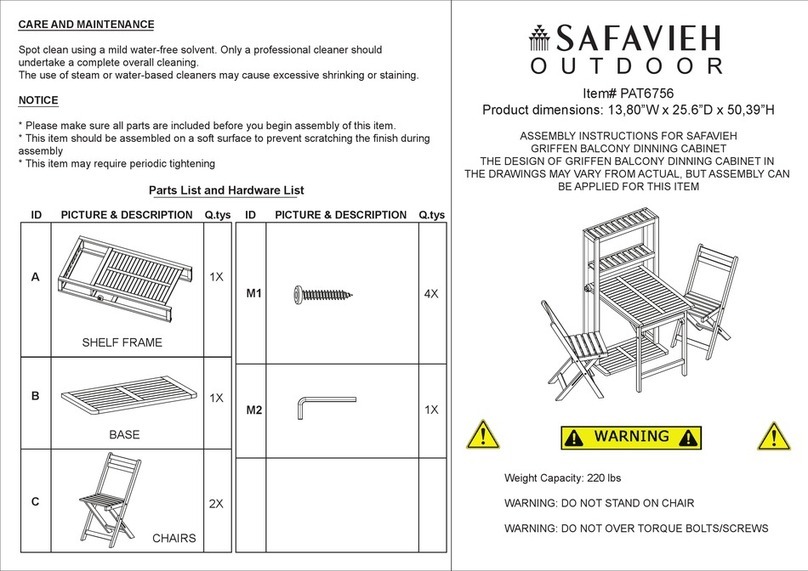 Safavieh PAT6756 User manual