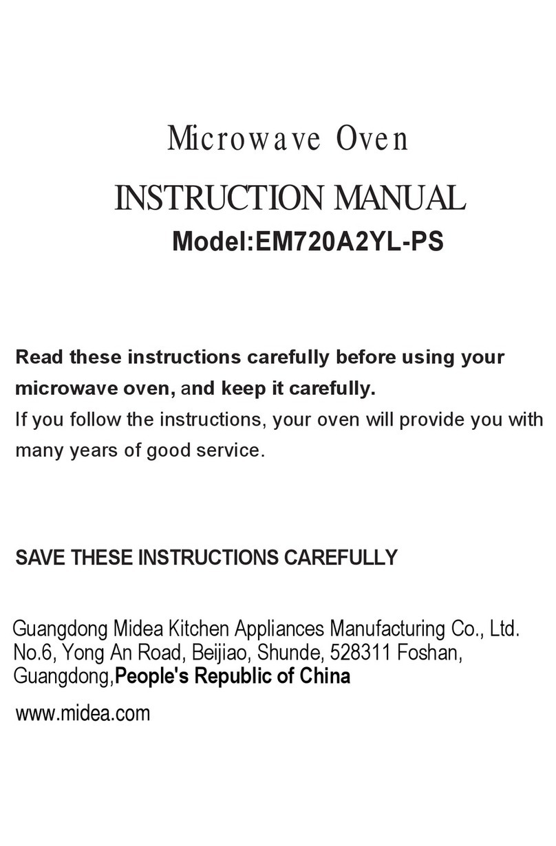 Midea EM720A Series instruction manual