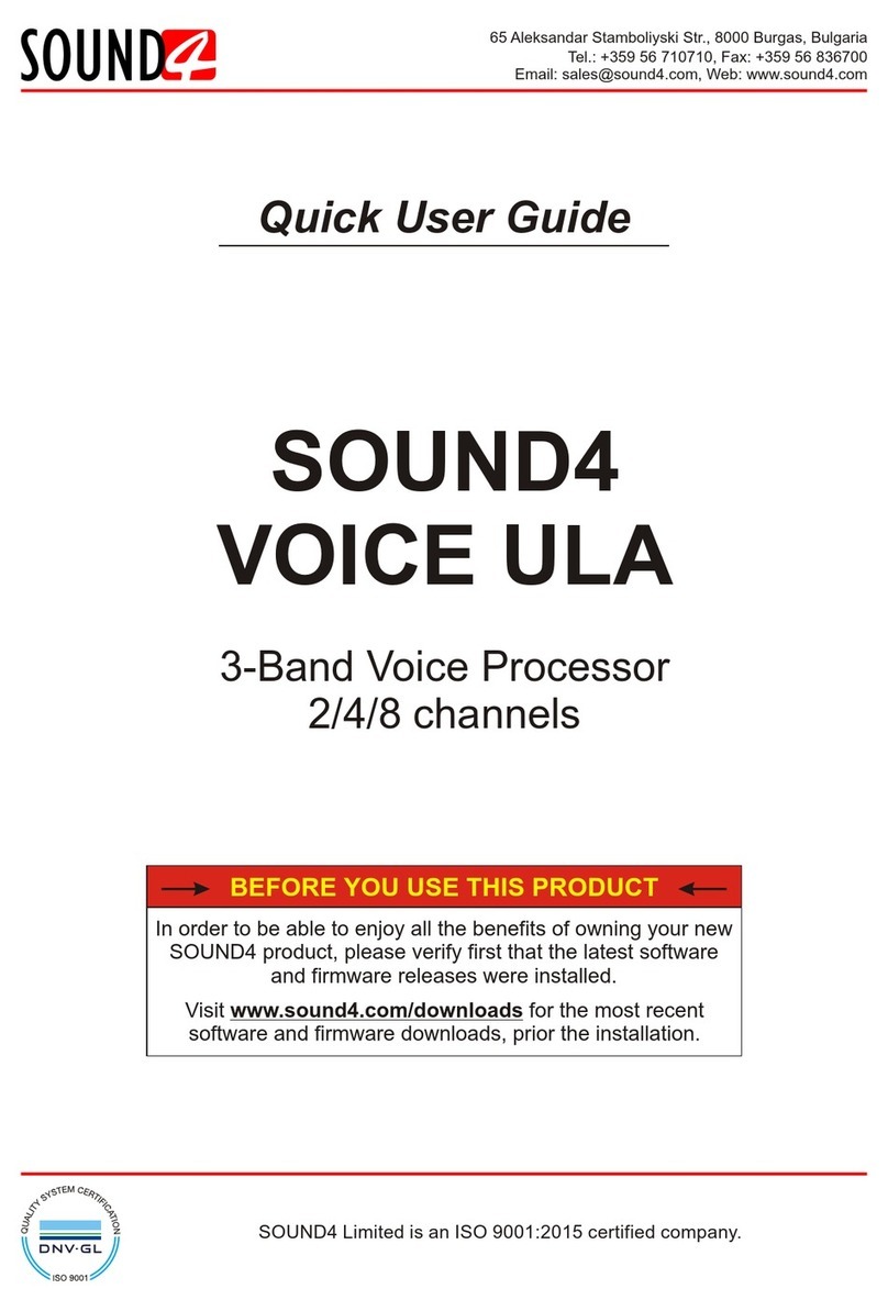 sound4 VOICE ULA Quick user guide