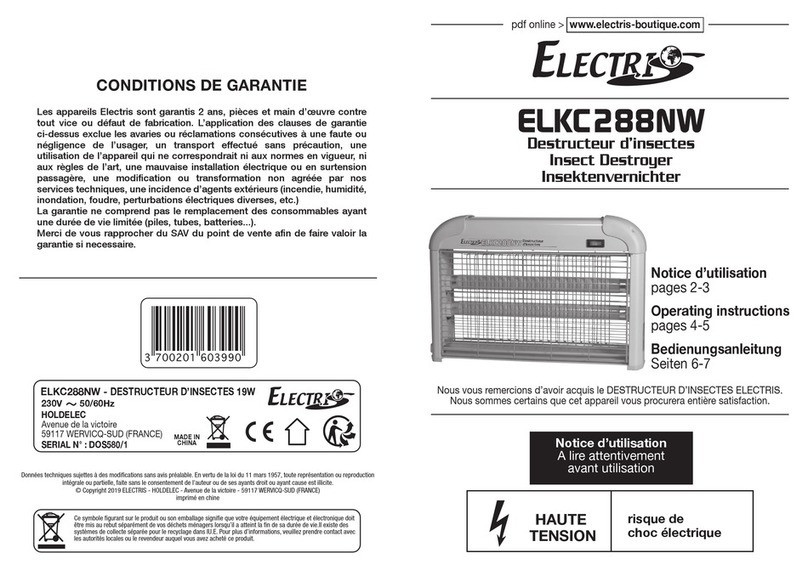 Electris ELKC288NW operating instructions
