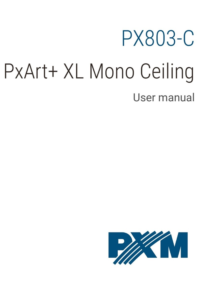 PXM PxArt+ XL Mono Ceiling User manual