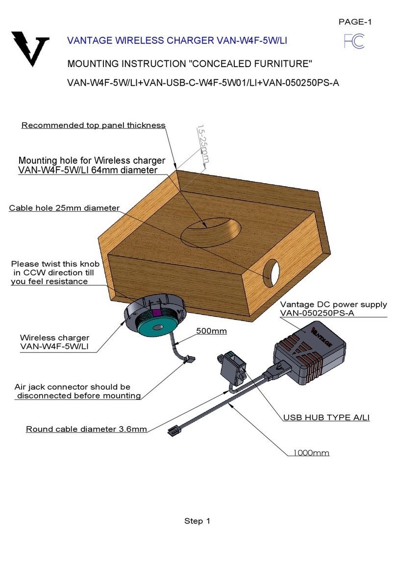 Vantage Hearth VAN-W4F-5W/LI manual