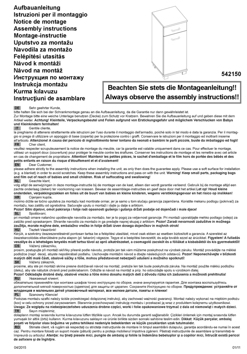 Schildmeyer Java 542150 Assembly instructions Schildmeyer Java 542150 Assembly instructions