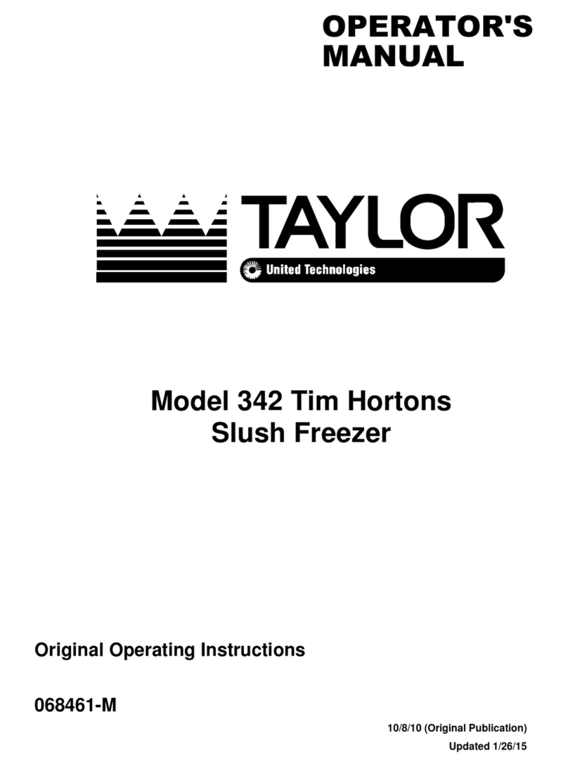 Taylor 342 Tim Hortons Operator's manual