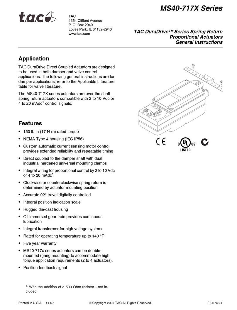 t.a.c. DuraDrive MS40-717 Series General instructions