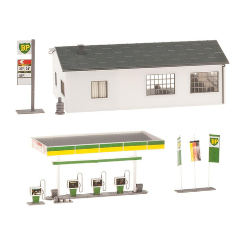 Faller PETROL STATION WITH SERVICE BAY instructions