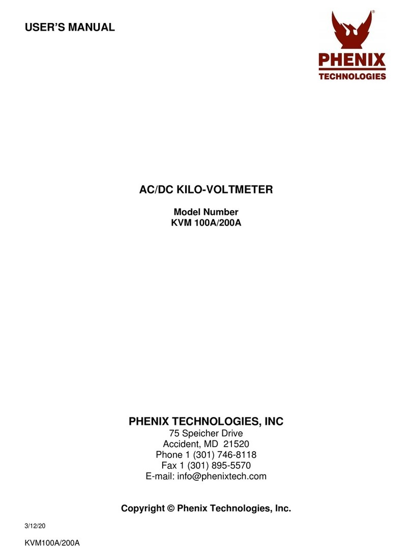 Phenix Technologies KVM 100A user manual