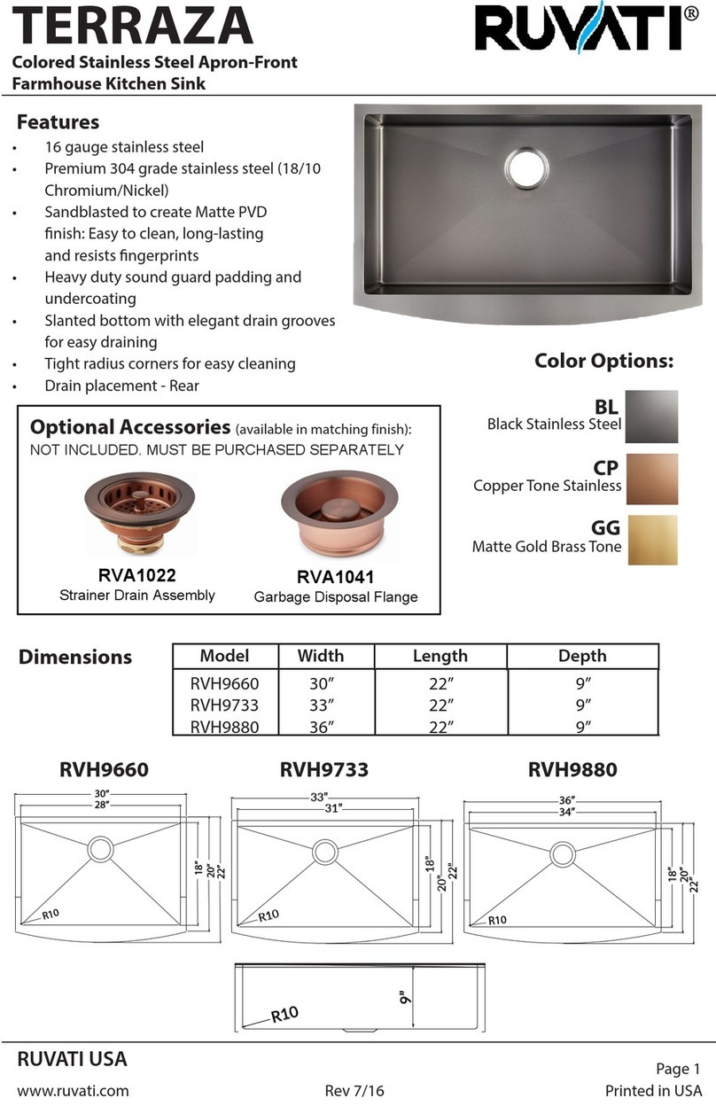 RUVATI TERRAZA RVH9660 User manual