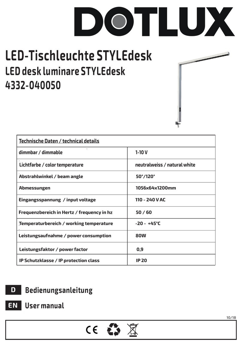DOTLUX STYLEdesk user manual