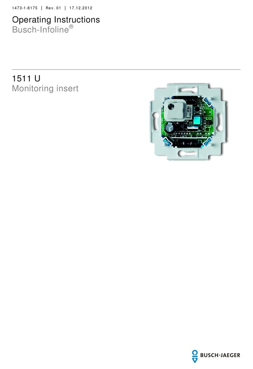 Busch-Jaeger Busch-Infoline 1511 U operating instructions