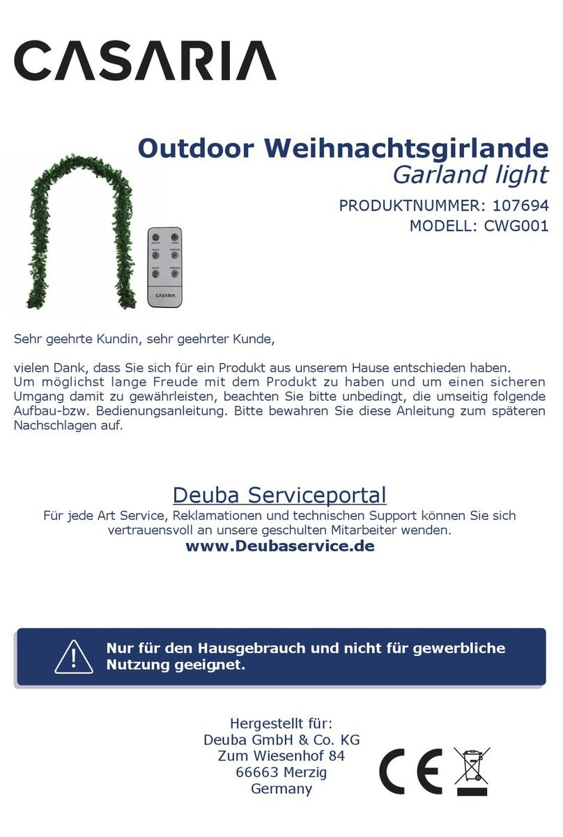 CASARIA CWG001 instructions