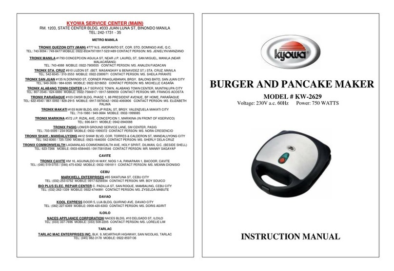 KYOWA KW-2629 instruction manual