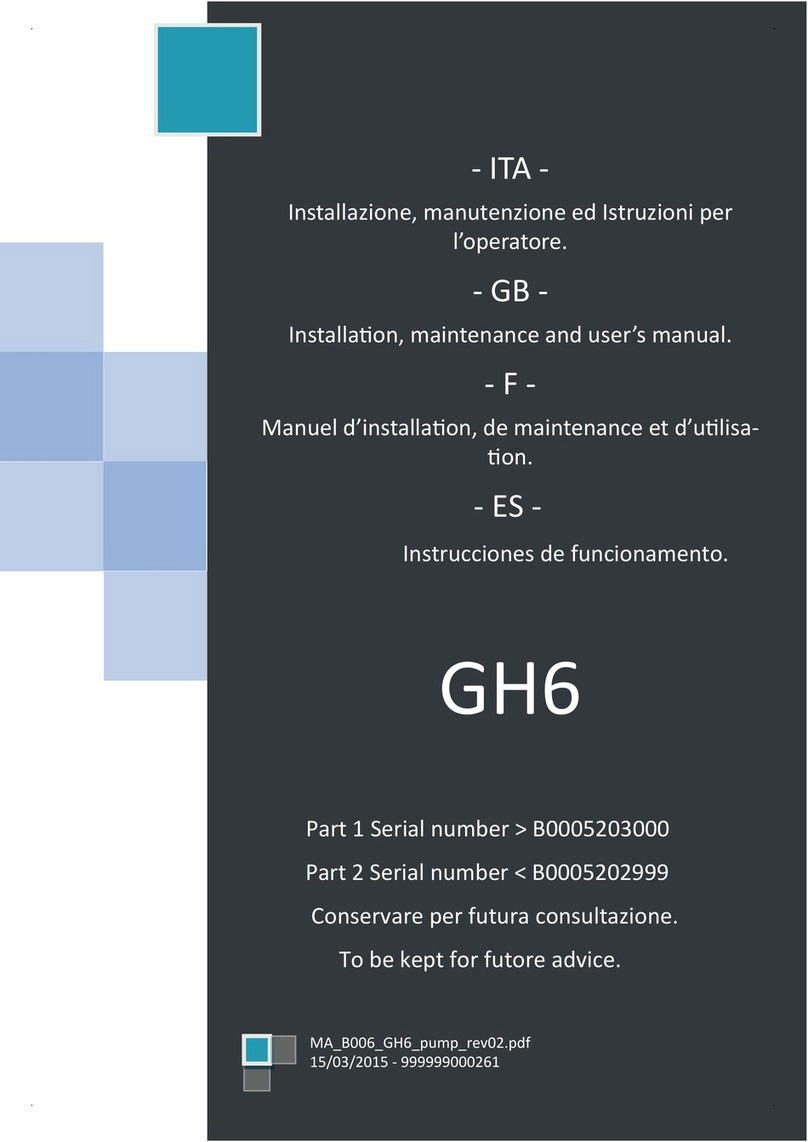 grandimpianti GH6 Installation, maintenance and user manual