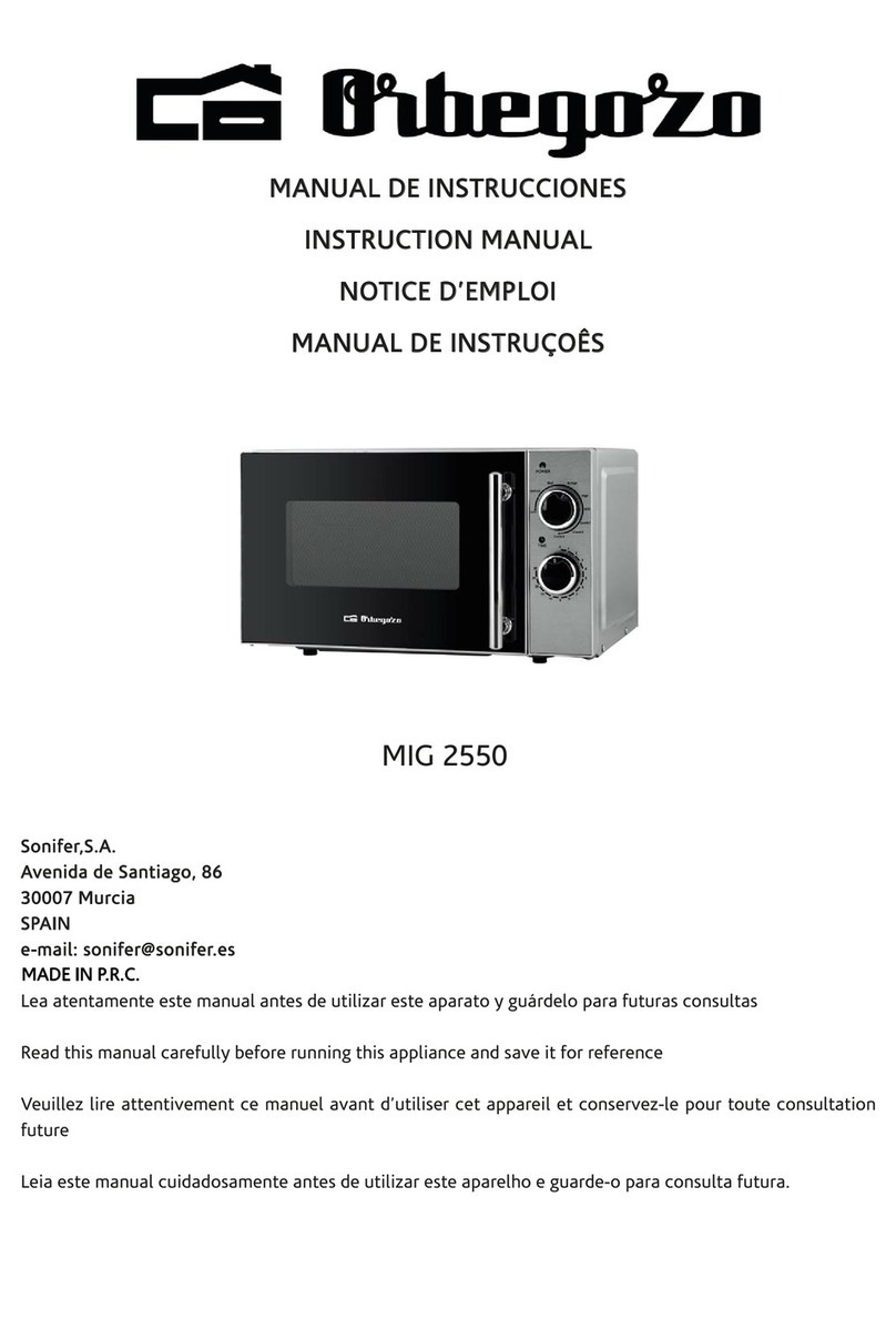 Orbegozo MIG 2550 User manual
