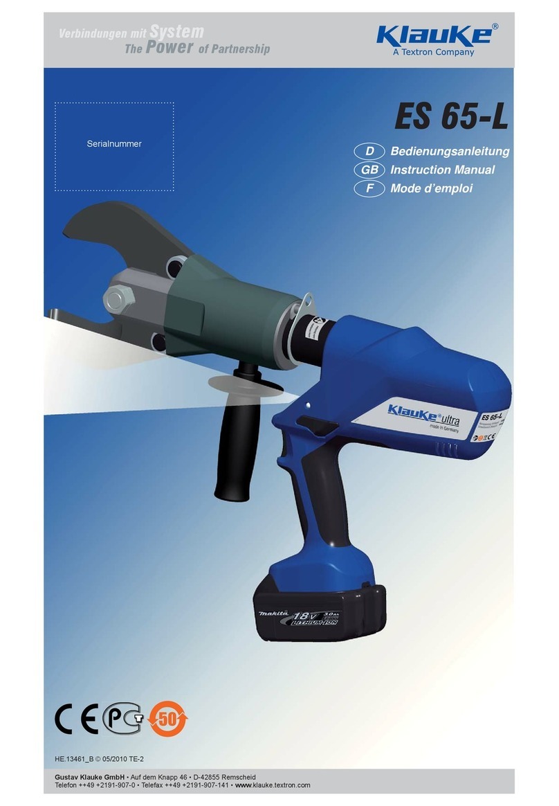 Textron Klauke ES 65-L User manual