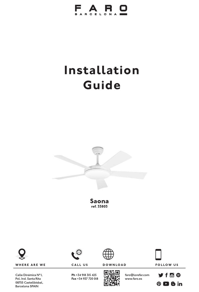 Faro Barcelona Saona installation guide