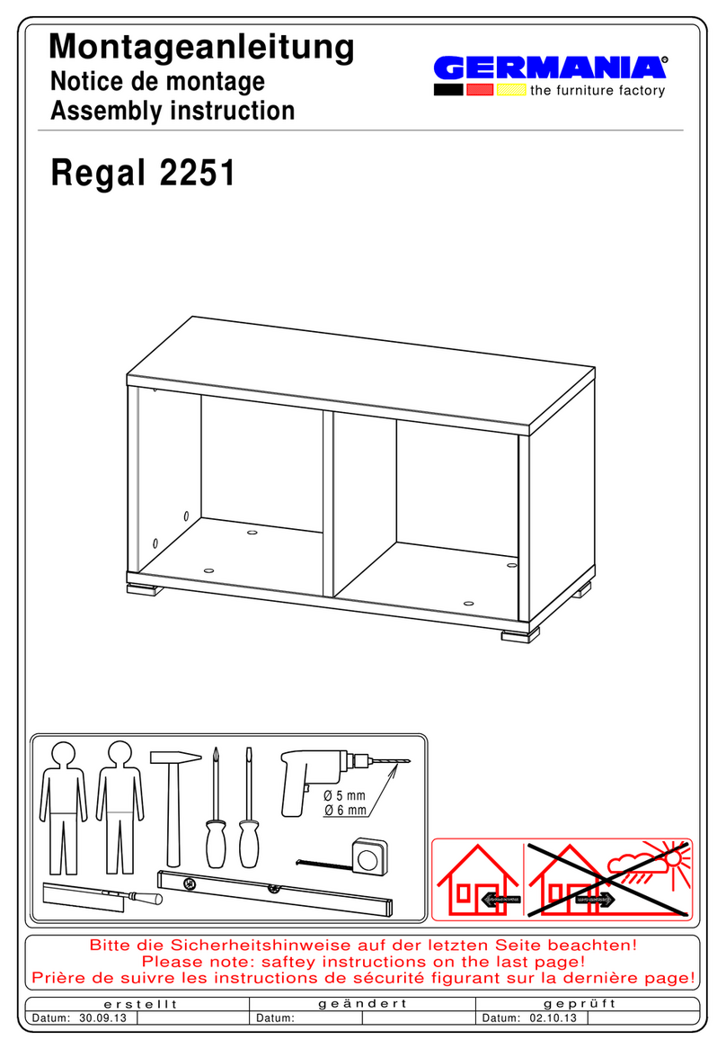 Germania Regal 2251 Assembly instructions Germania Regal 2251 Assembly instructions