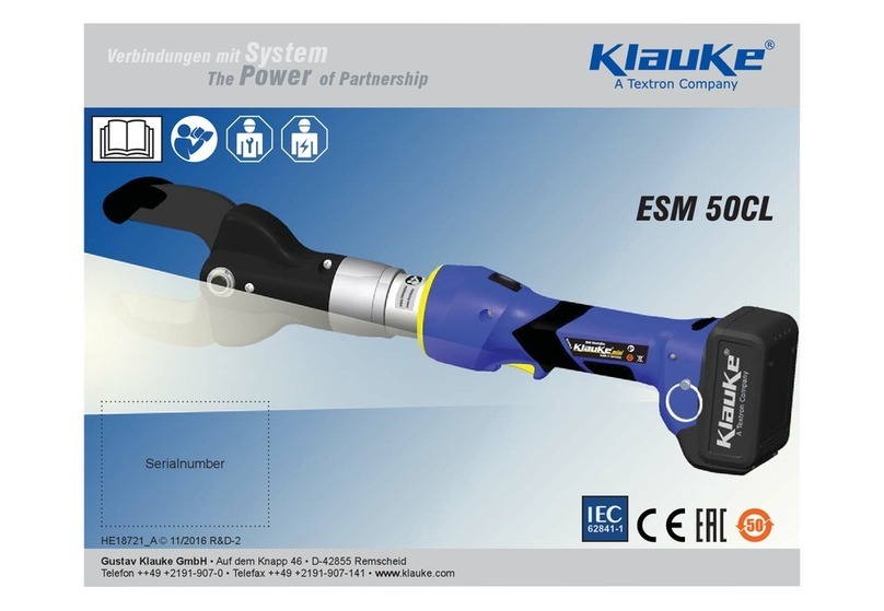 Textron Klauke ESM 50CL User manual