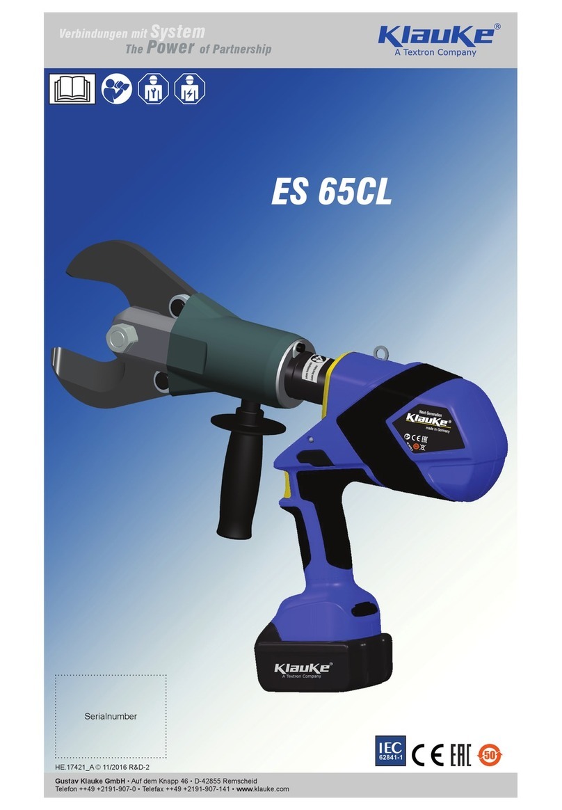 Textron Klauke ES 65CL User manual