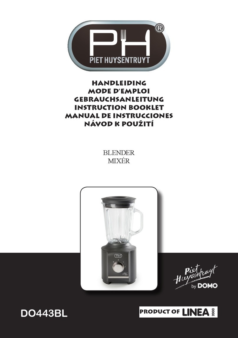 Linea 2000 DOMO Piet Huysentruyt DO443BL User manual