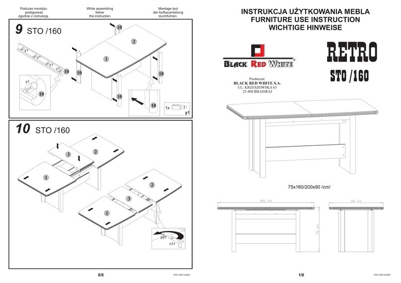 BLACK RED WHITE RETRO STO/160 Use instruction