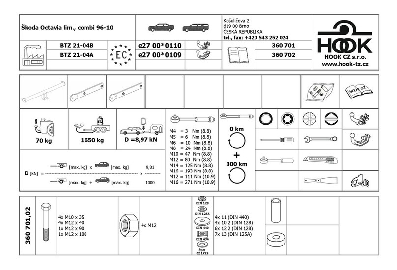Hook 360 701 User manual