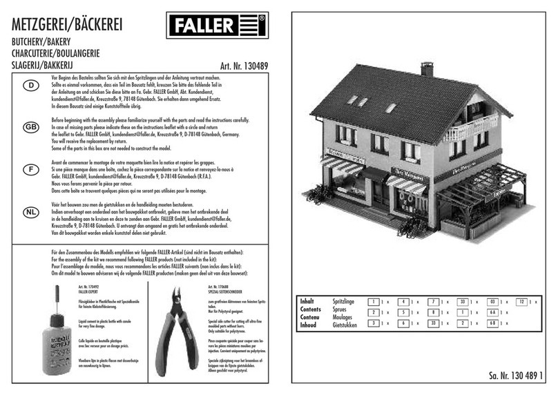 Faller Butchery/Bakery User manual