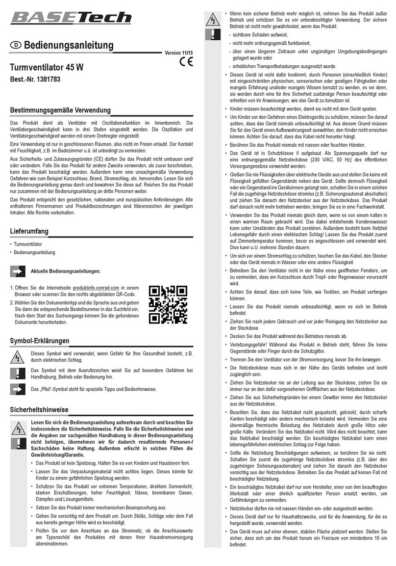 BASETech 1381783 User manual
