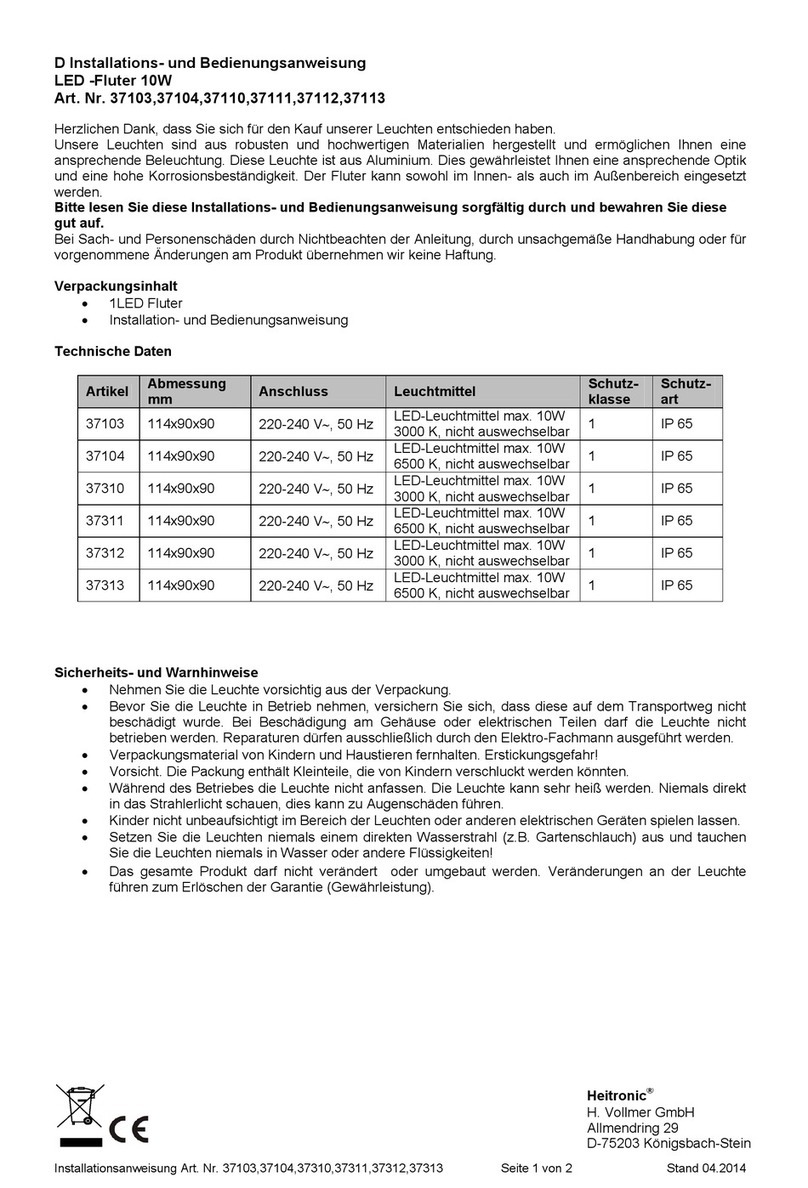 Heitronic 37103 Instructions for use