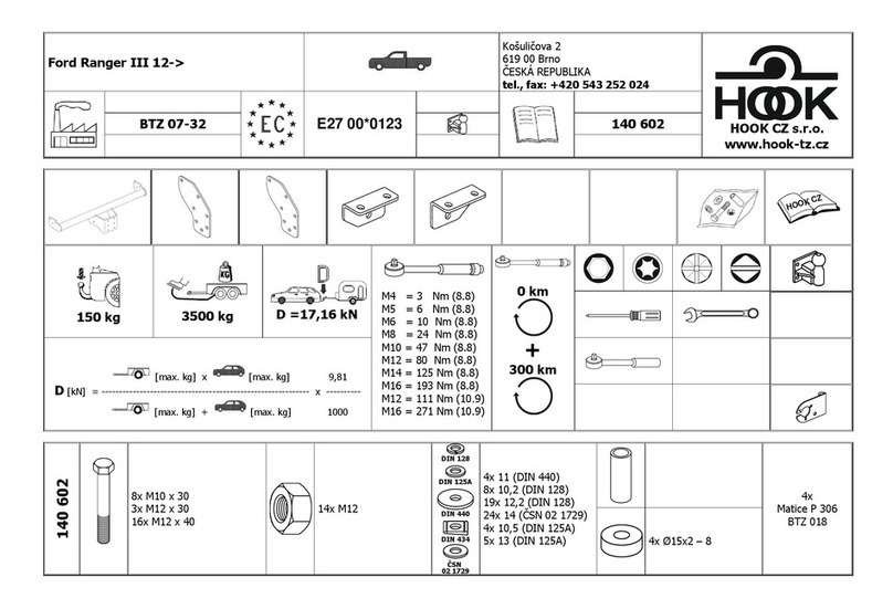 Hook 140 602 User manual