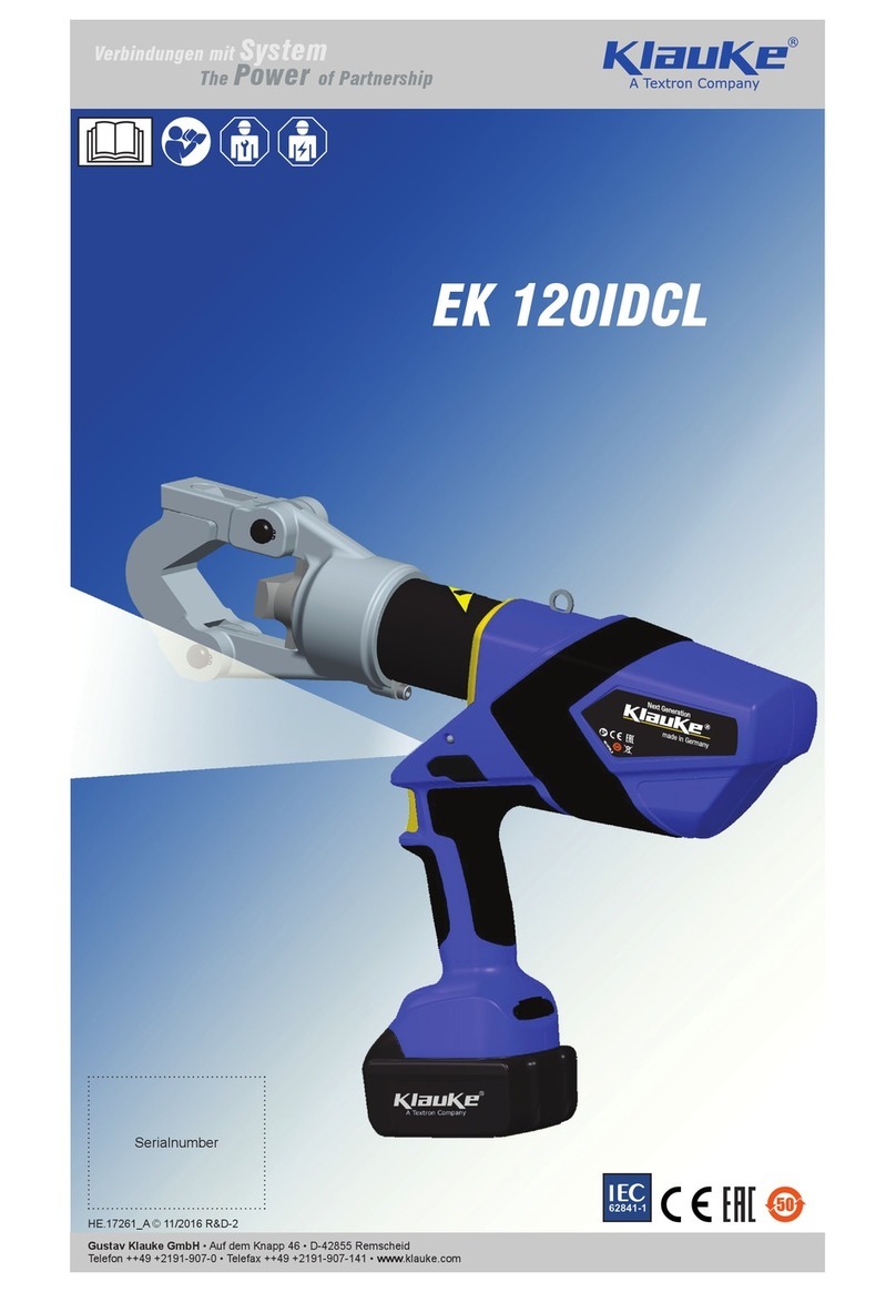 Textron Klauke EK 120IDCL User manual