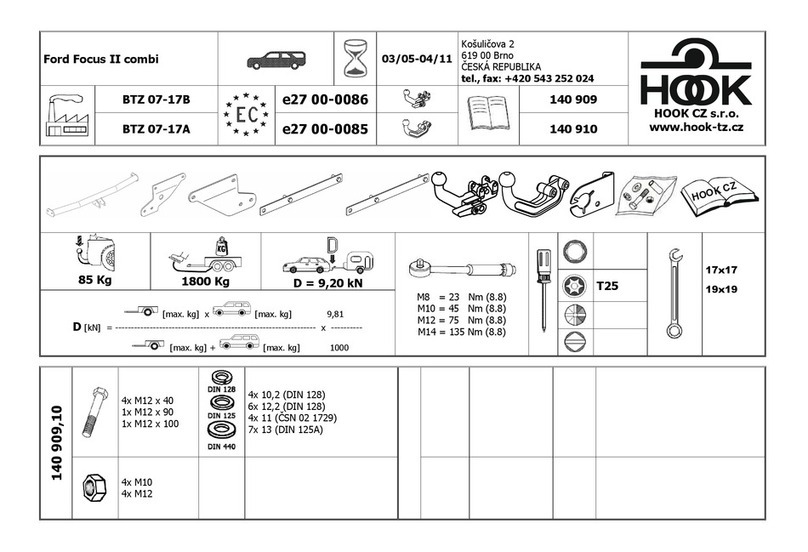 Hook BTZ 07-17B User manual
