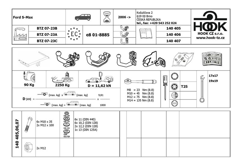 Hook BTZ 07-23B User manual