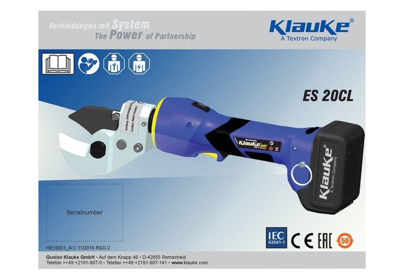 Textron Klauke ES 20CL manual