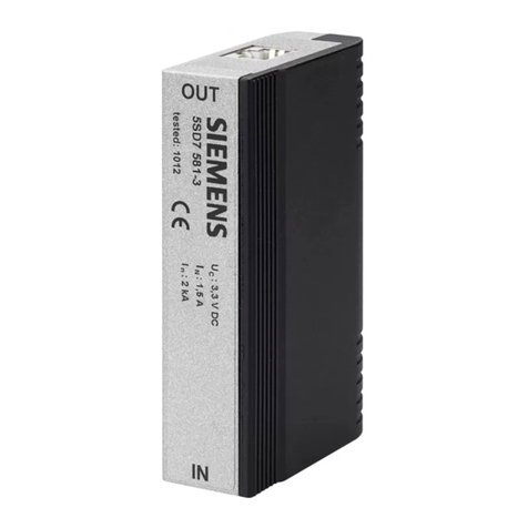 Siemens 5SD7 581-3 User manual