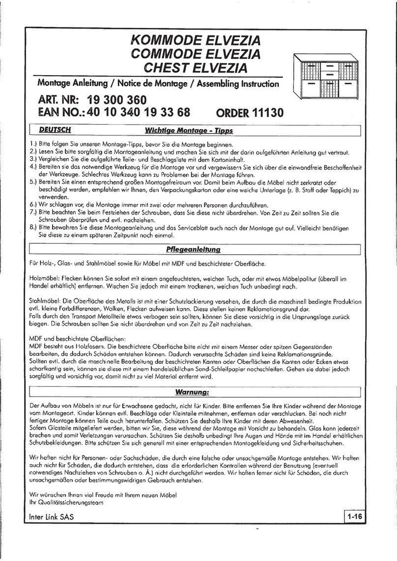 INTER LINK SAS ELVEZIA 19 300 360 User manual INTER LINK SAS ELVEZIA 19 300 360 User manual