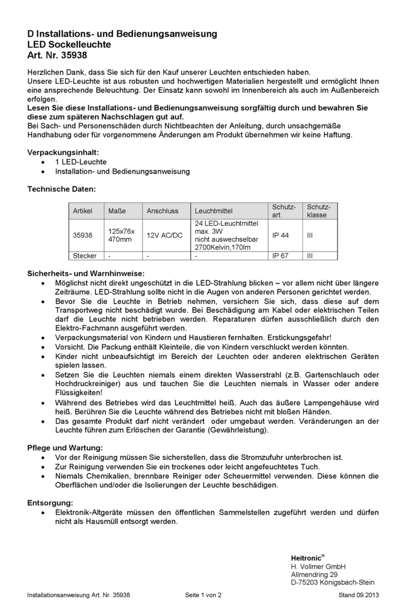 Heitronic 35938 User manual