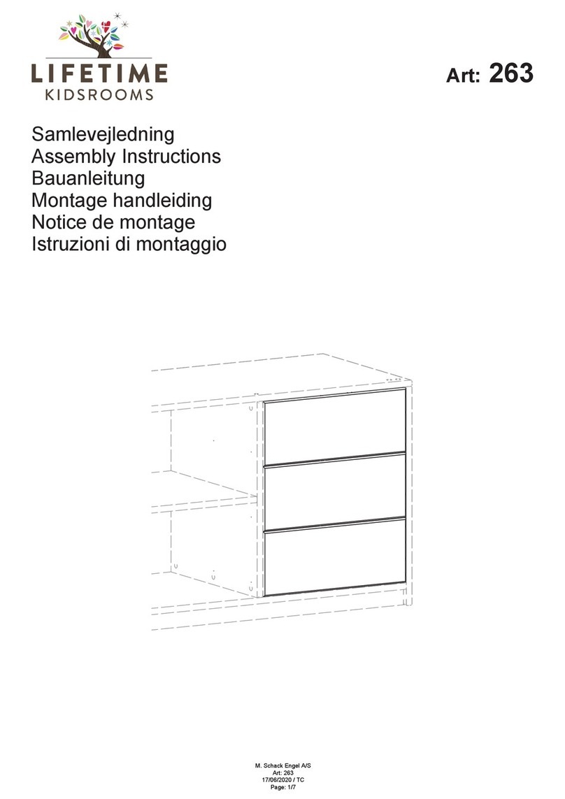 Lifetime Kidsrooms 263 Assembly instructions