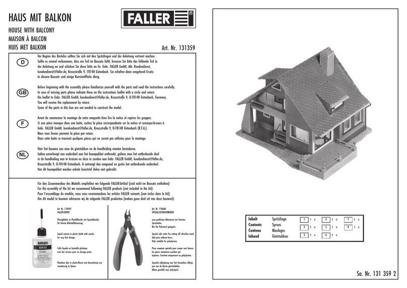 Faller 131359 User manual Faller 131359 User manual