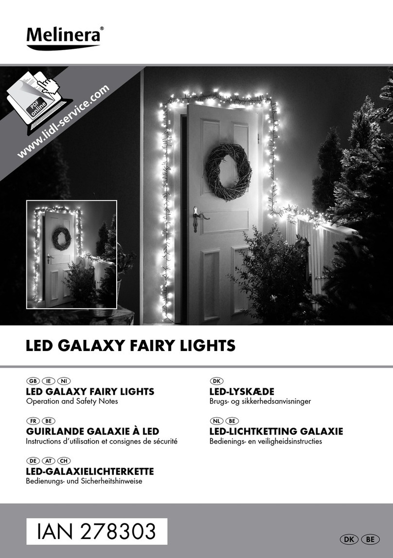 MELINERA LED Galaxy Fairy Lights User manual